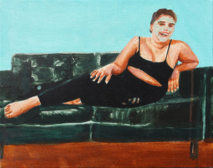 "Woman on Black Couch" - 2021